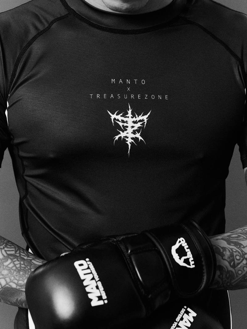 MANTO treasure zone RASHGUARD -black